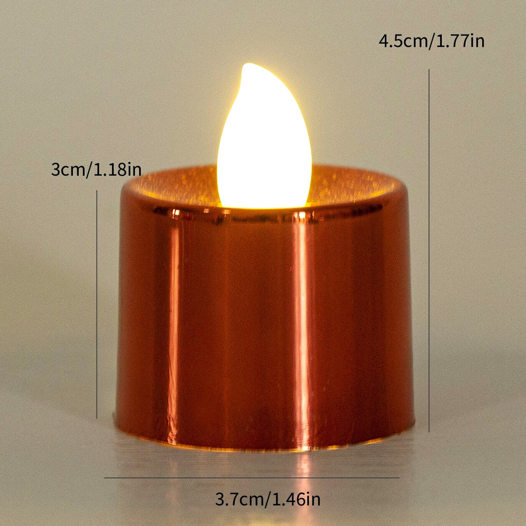 Electrical Candles Diya Led Tea Light Plastic Candle Light Candle Candle (24 Pc Set)