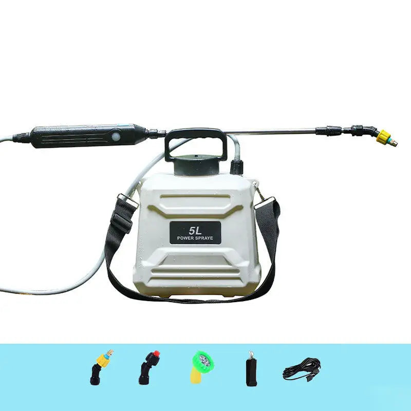1.35 Gallon/5L Battery Powered Sprayer, Electric Sprayer with USB Rechargeable Handle, Portable Garden Sprayer with