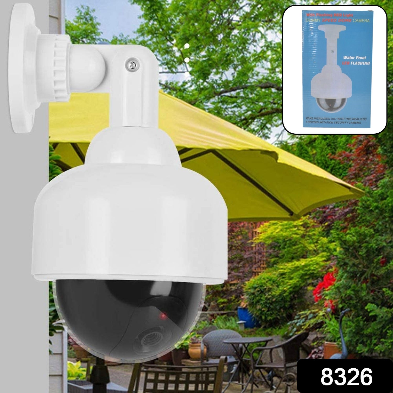 Fake  Dummy Camera Cctv  With Flashing Red Led Light (1 Pc  Battery Not Included)