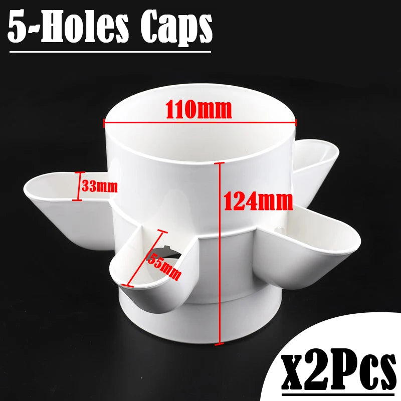 1~10Pcs DIY Balcony Hydroponic Growing System Detachable PP Colonization Cups Home Garden Farm Greenhouse Vertical Tower Planter