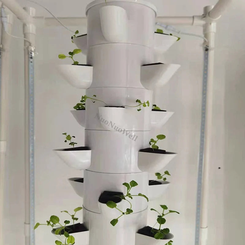 1~10Pcs DIY Balcony Hydroponic Growing System Detachable PP Colonization Cups Home Garden Farm Greenhouse Vertical Tower Planter
