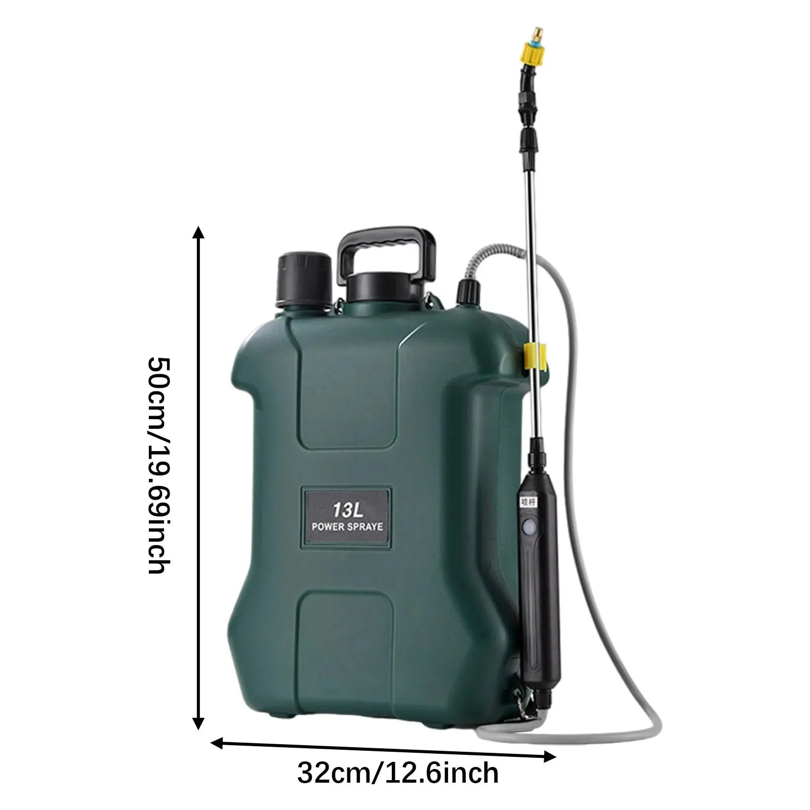 15L Multifunction Electric Sprayer, Adjustable Nozzle Garden Spray Tank For Watering, Cleaning, Pet Bathing with 3 Spray Heads