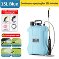 15L Multifunction Electric Sprayer, Adjustable Nozzle Garden Spray Tank For Watering, Cleaning, Pet Bathing with 3 Spray Heads