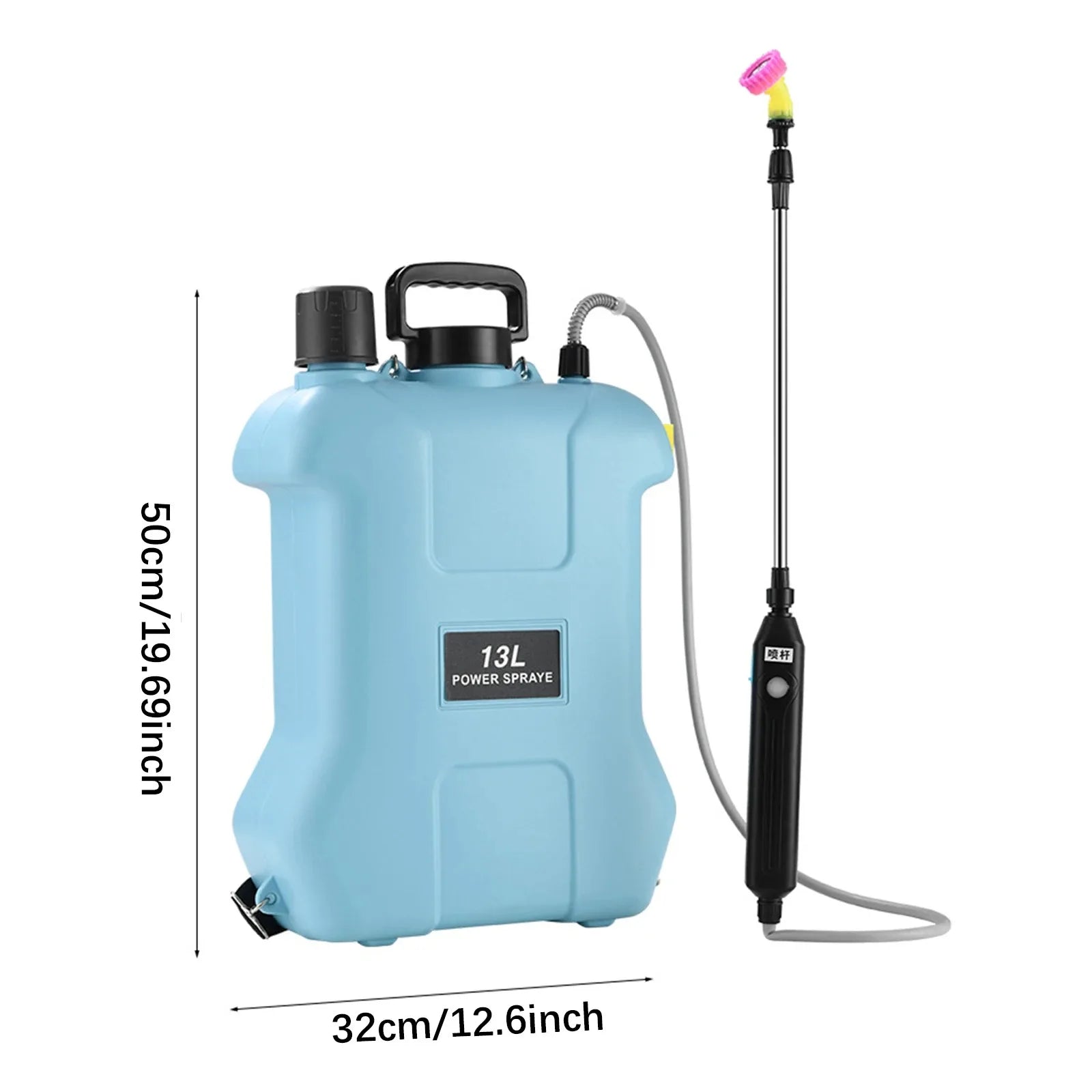 15L Multifunction Electric Sprayer, Adjustable Nozzle Garden Spray Tank For Watering, Cleaning, Pet Bathing with 3 Spray Heads