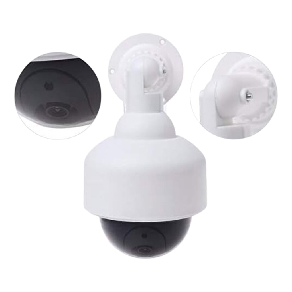 Fake  Dummy Camera Cctv  With Flashing Red Led Light (1 Pc  Battery Not Included)