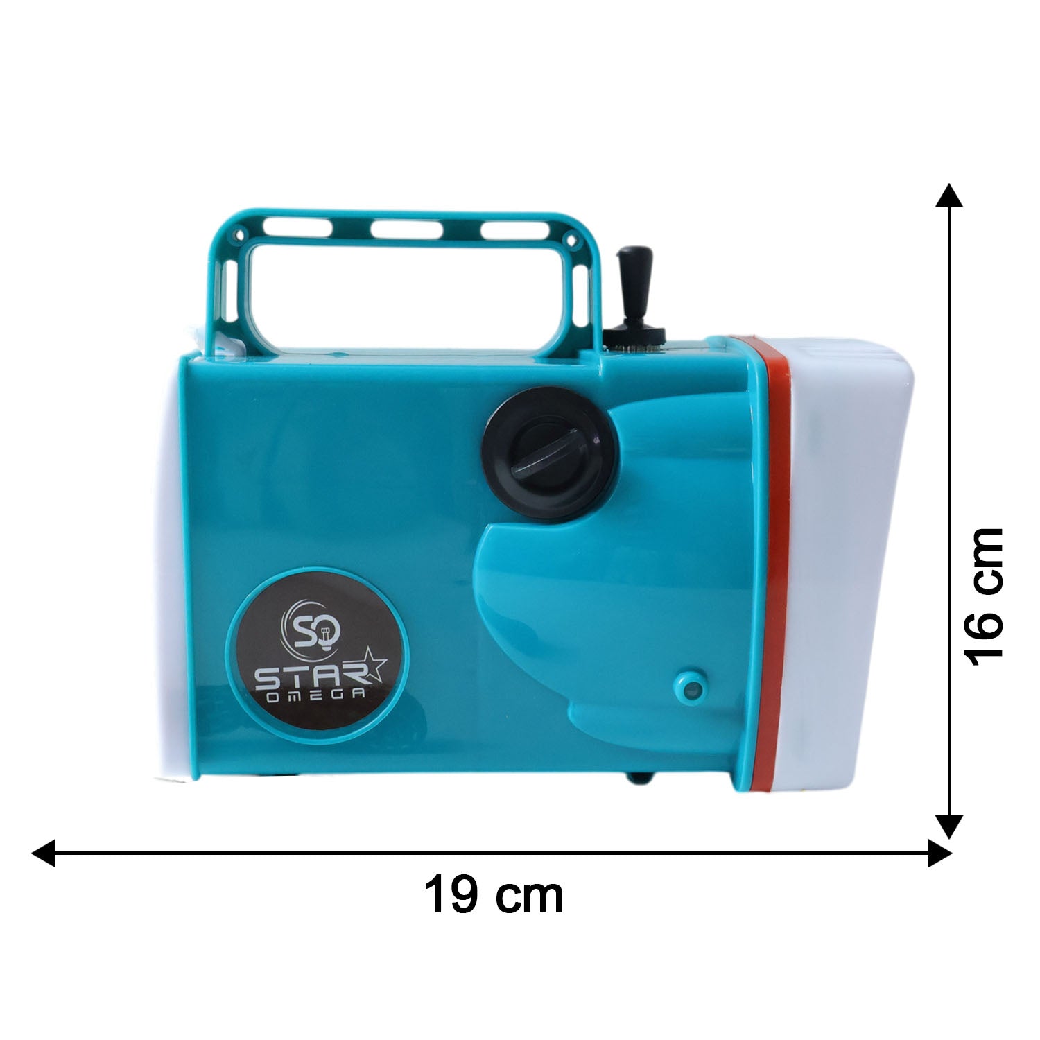 Omega 7800mah Rechargeable Led Laser Torch Light (1 Pc)