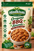 Hindkisan Oregano BBQ Almonds 500g – Smoky, Savoury & Crunchy