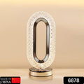 6878 Touch Control Crystal Table Desk Lamp 3-way Dimmable Light Usb Rechargeable Crystal Diamond Table Lamp Exquisite Night Stand Light Lamp Beside Lamp For Bedroom Living Room Decorative Desk Lamp